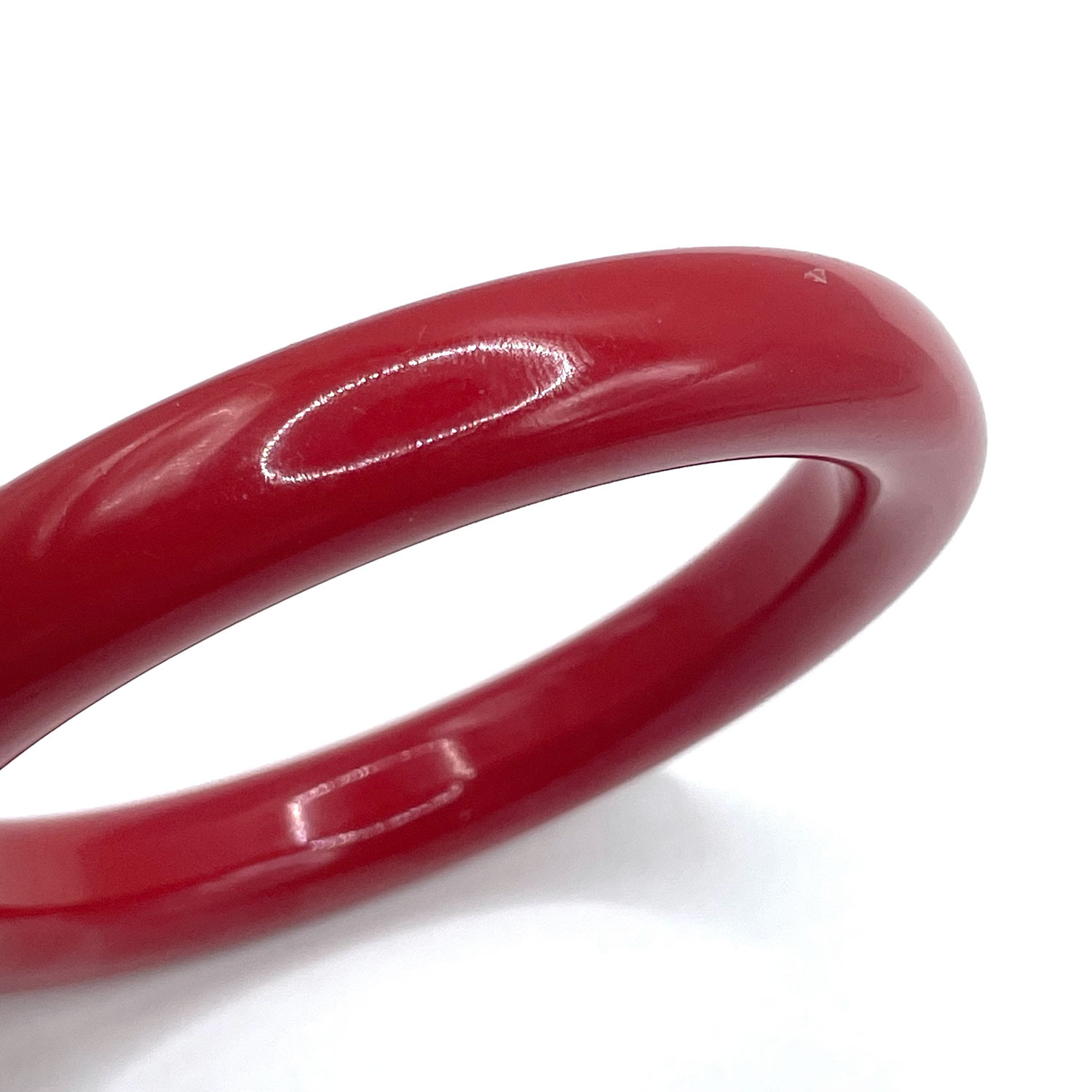 red bakelite bangle