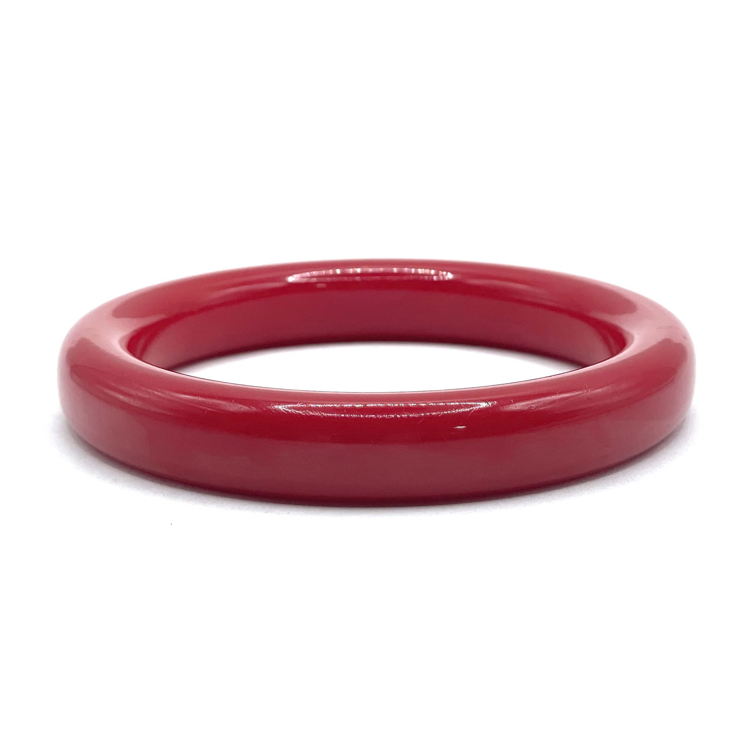 red bakelite bangle