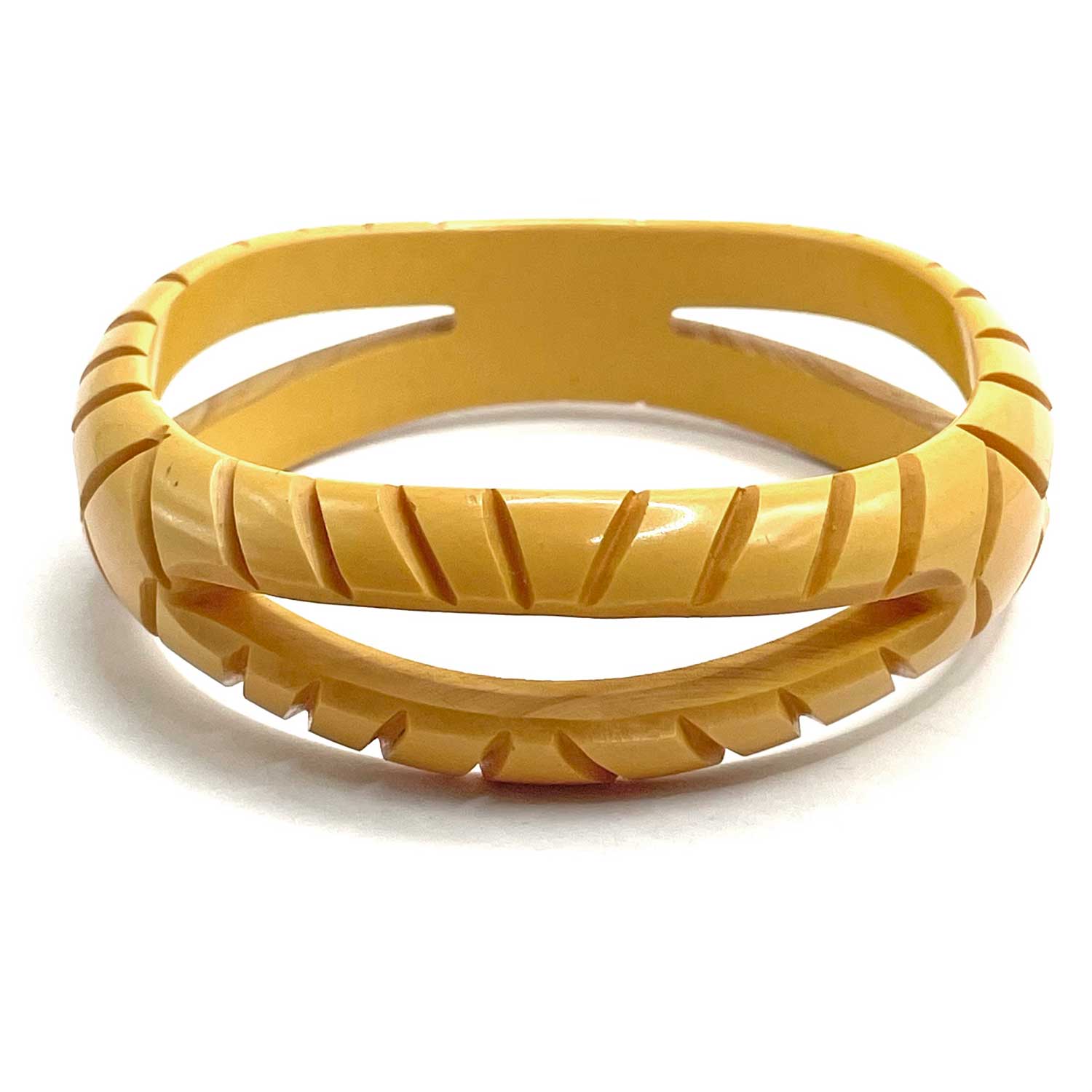 carved bakelite bangle
