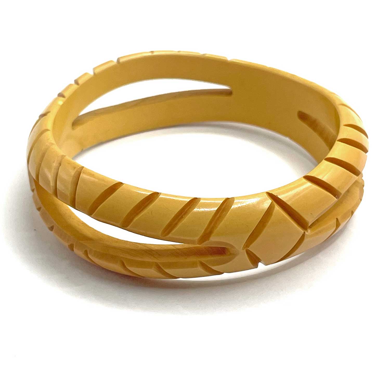 carved bakelite bangle
