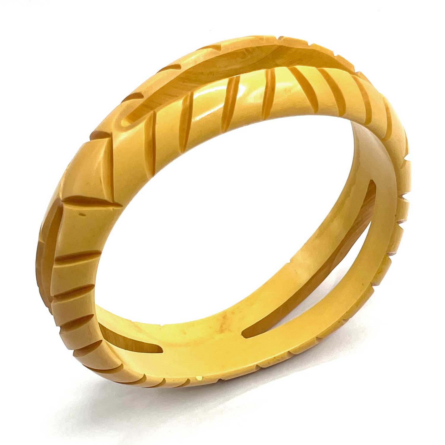 carved bakelite bangle