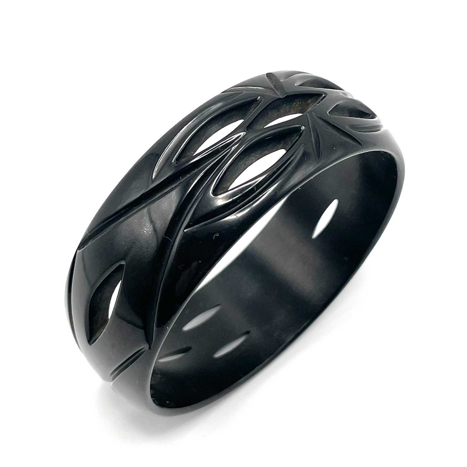 carved bakelite bangle
