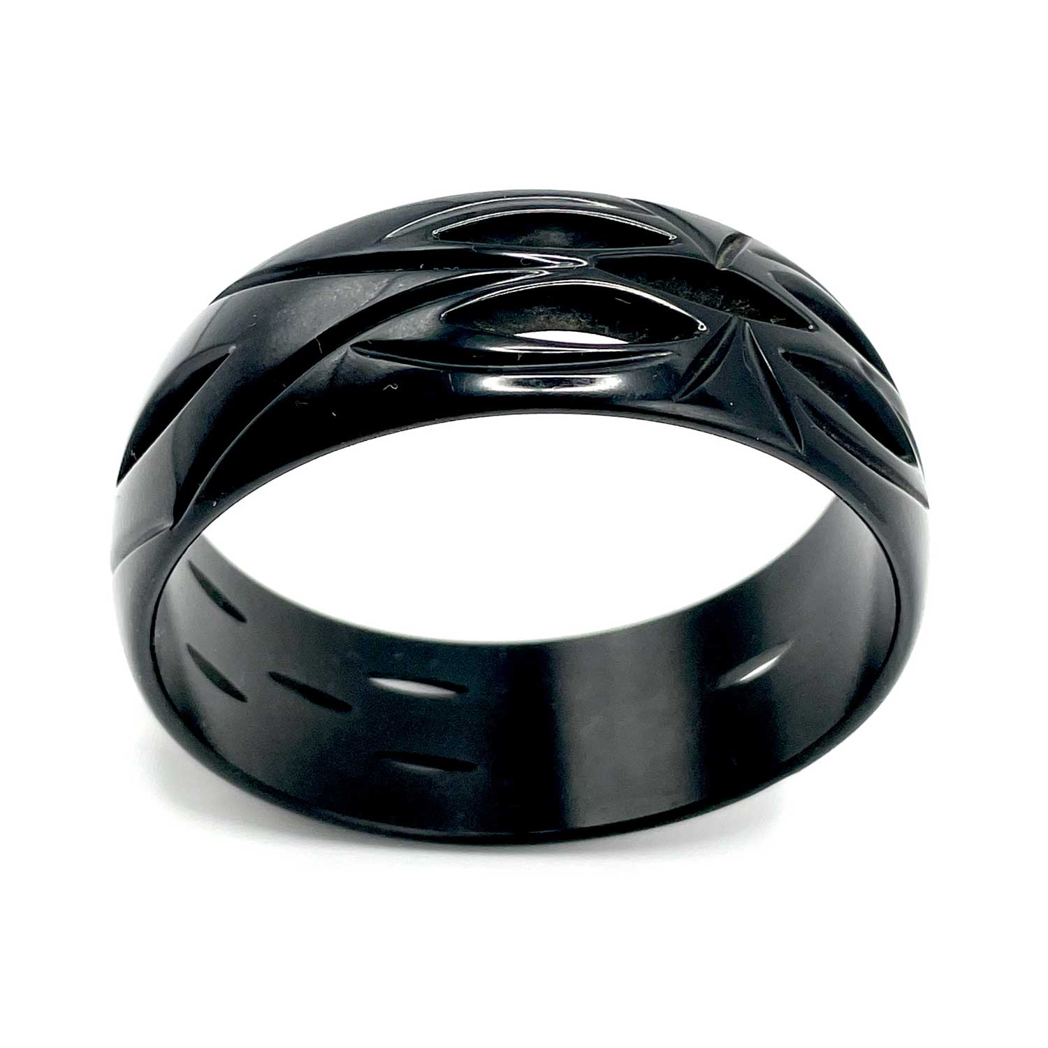 black bakelite bangle