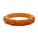 Burnt orange bakelite bangle