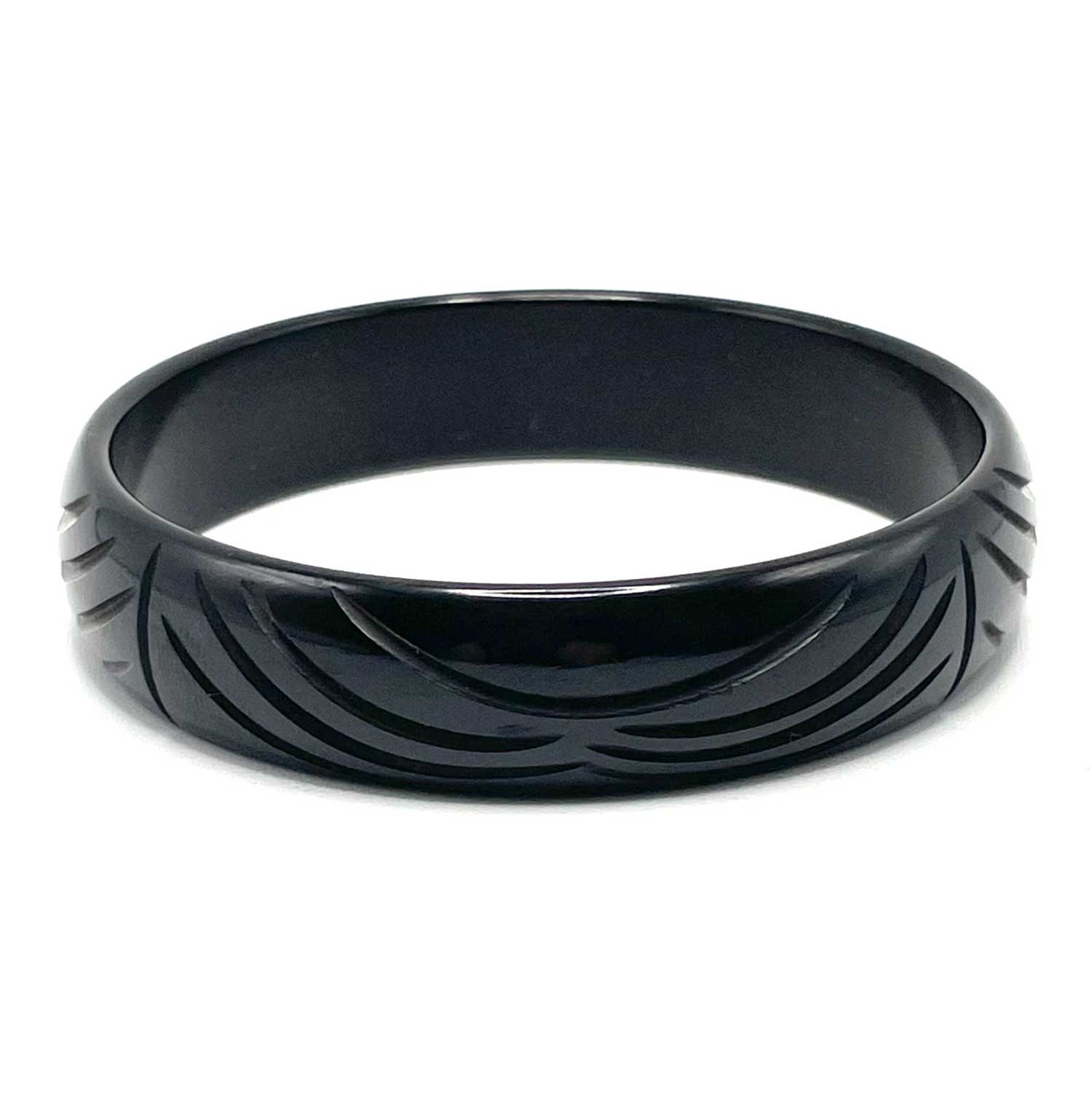 black bakelite bangle