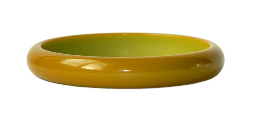 Pea soup green bakelite bangle