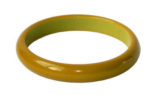 Pea soup green bakelite bangle