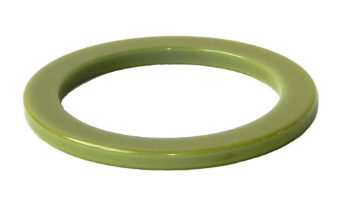 Flat green bakelite bangle