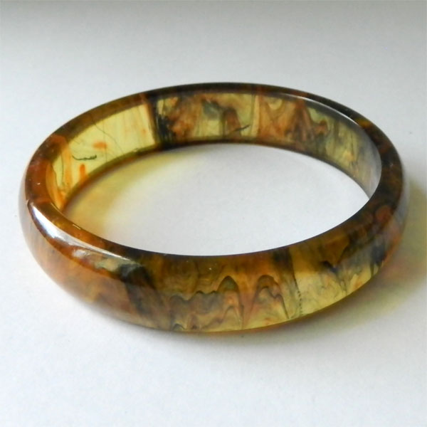 Translucent bakelite bangle