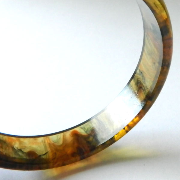 Translucent bakelite bangle