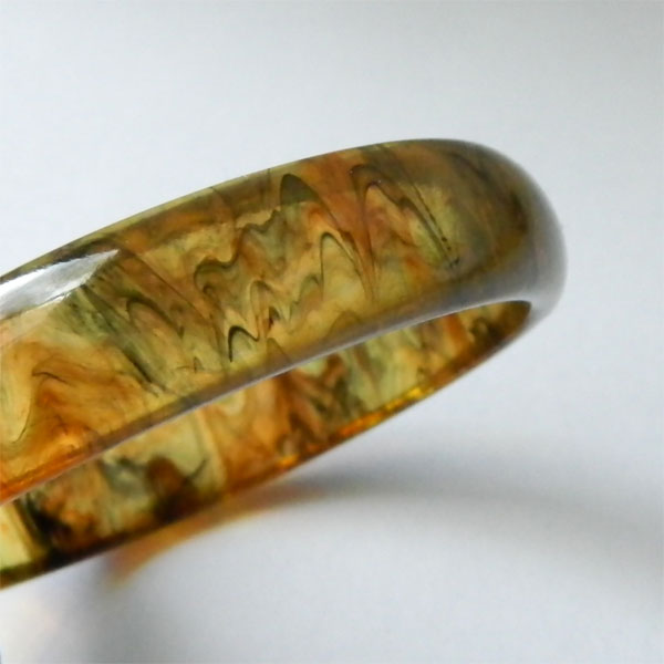 Translucent bakelite bangle