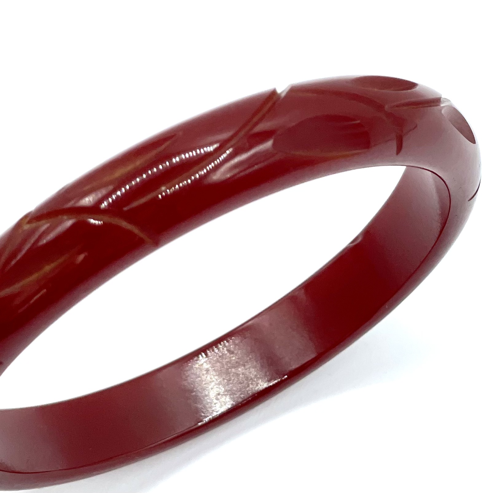 carved bakelite bangle