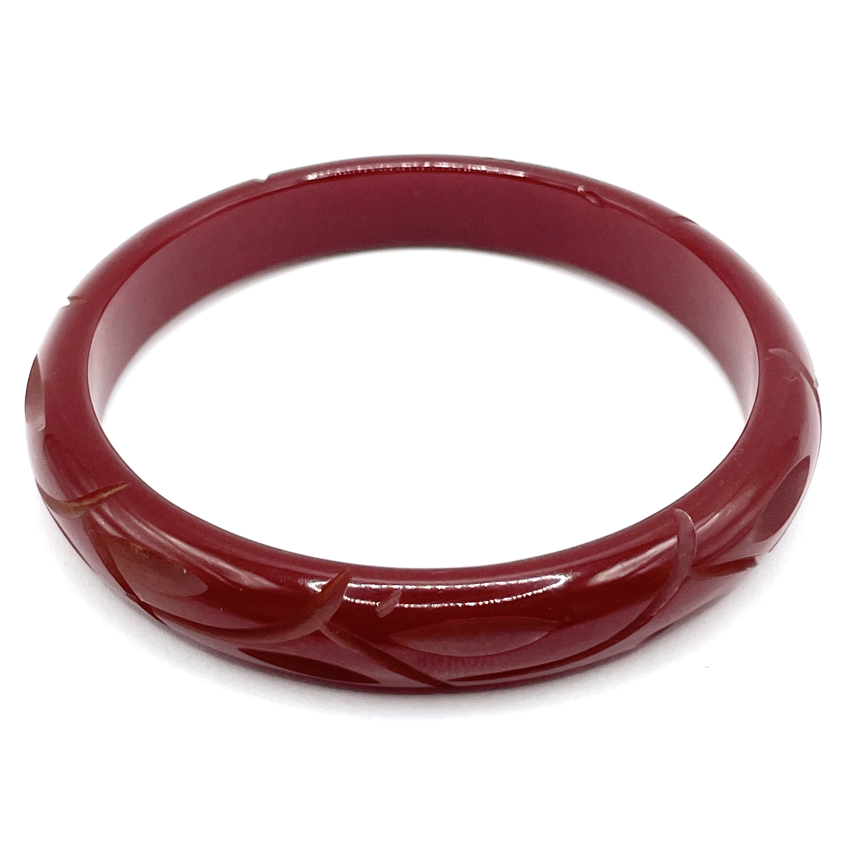 carved bakelite bangle