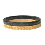 Carved bakelite bangle