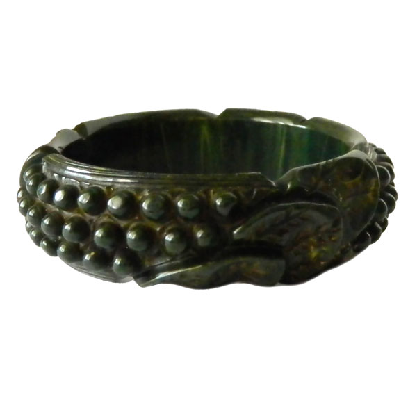 carved bakelite bangle