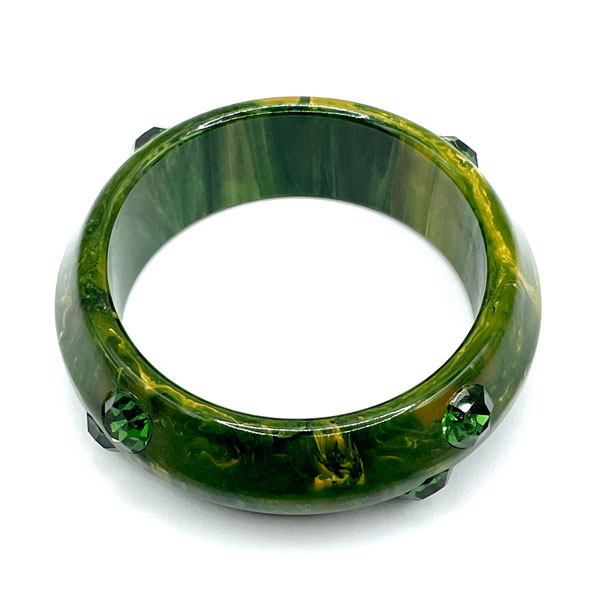 spinach bakelite bangle