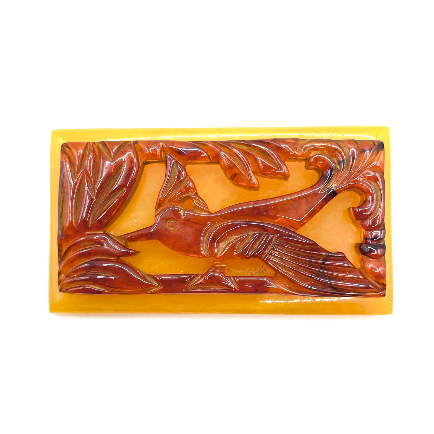 1930s bakelite bird brooch