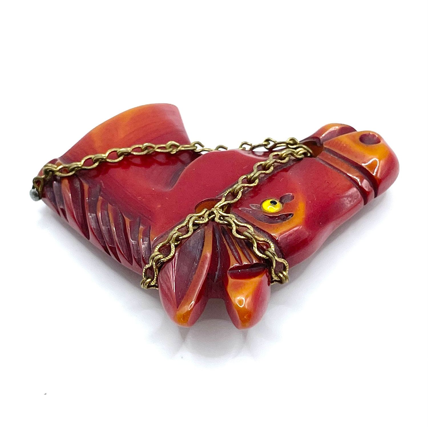 Vintage Bakelite horse head brooch
