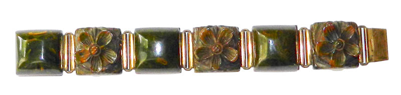 Bakelite link bracelet