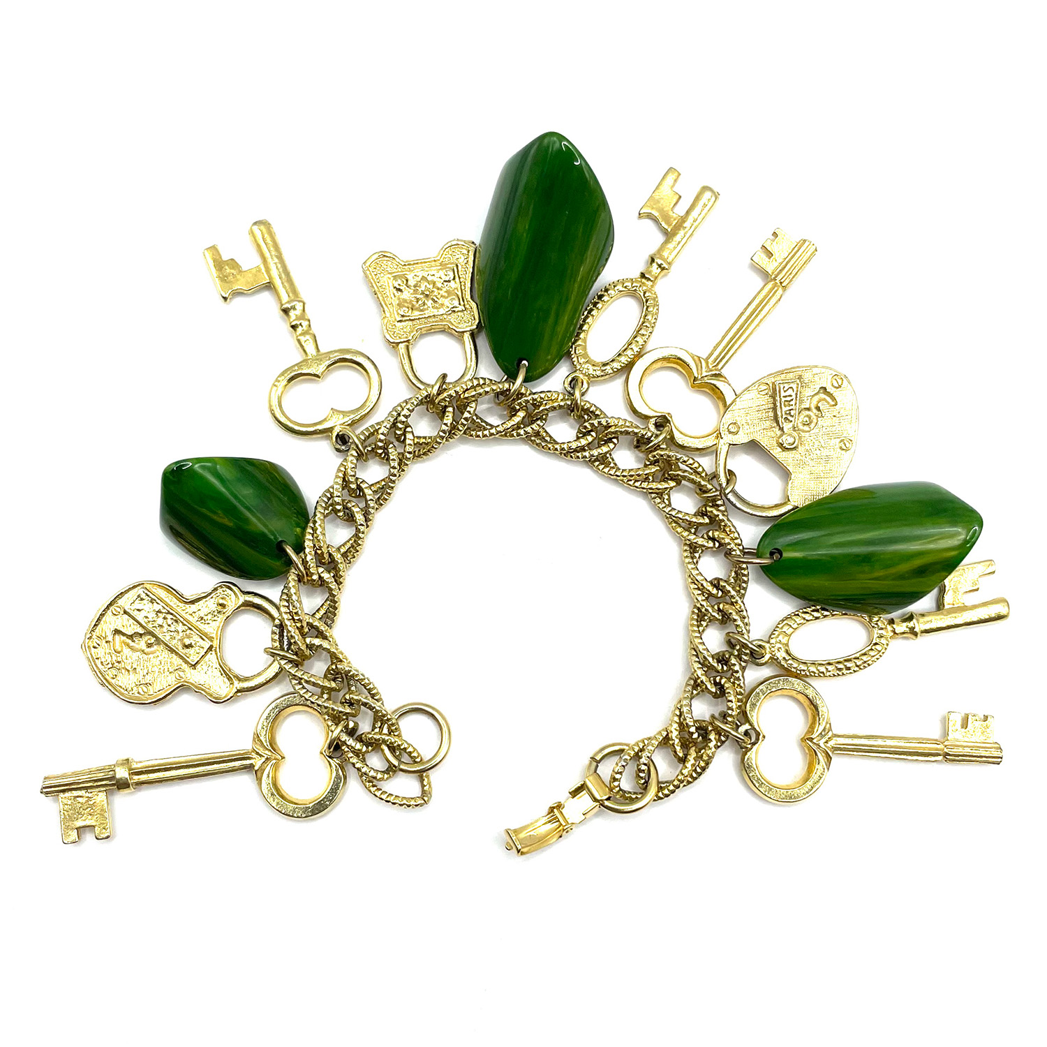 Bakelite charm bracelet