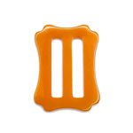 1930s burnt orange bakelite slide belt buckle