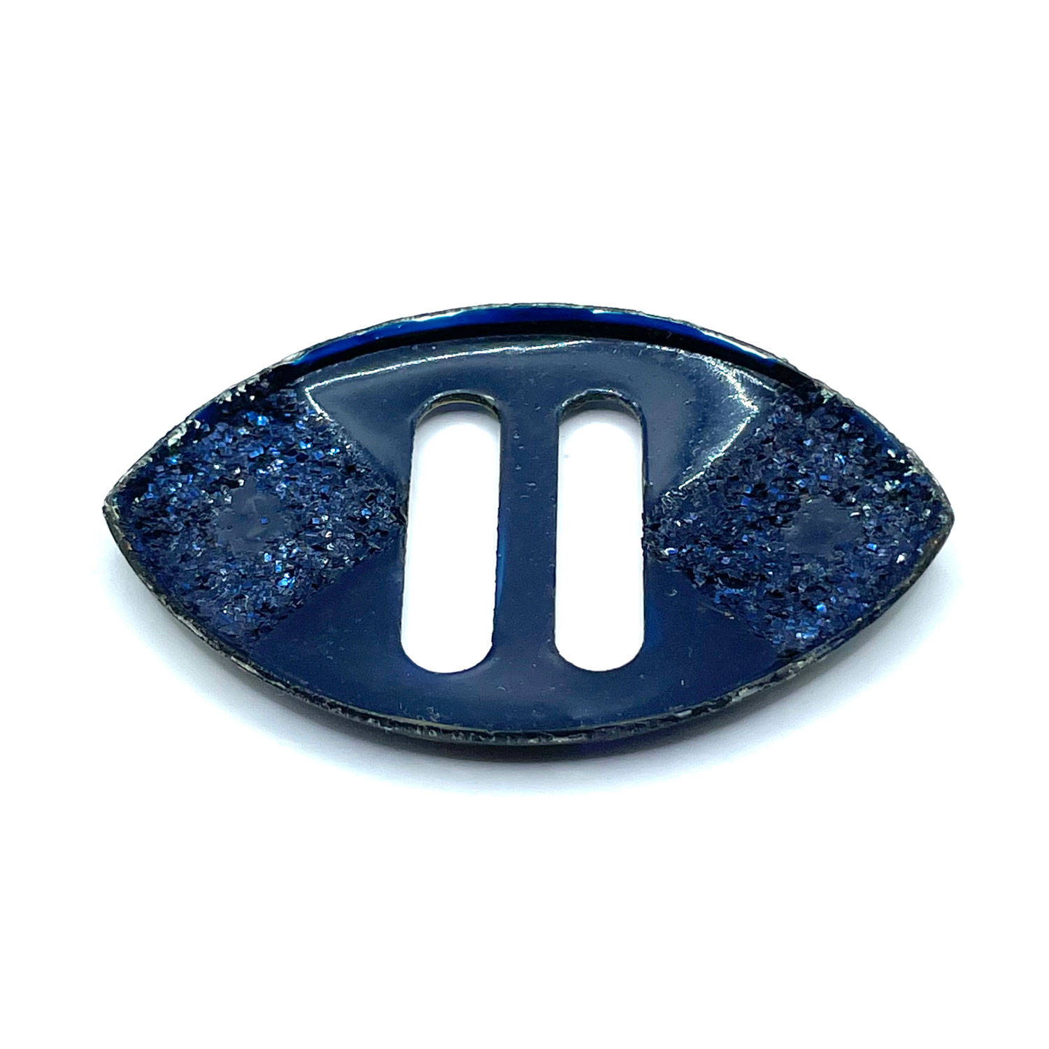 1930s enameled Art Deco belt buckle