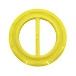 art deco yellow belt buckle