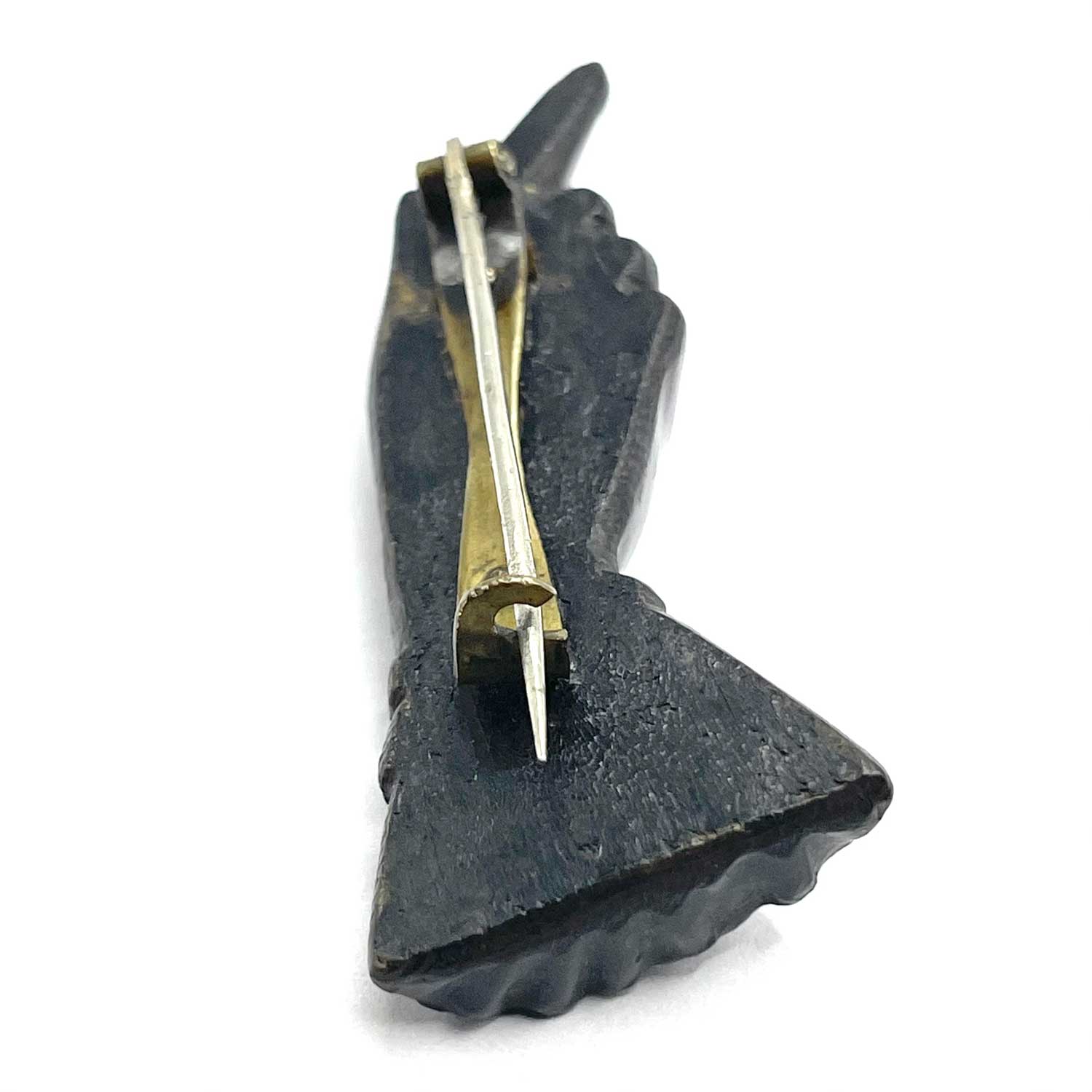 Antique pointing hand brooch