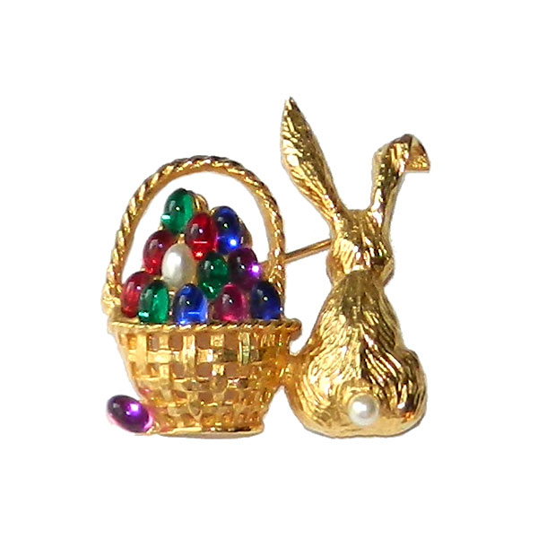 Pell Easter Bunny brooch