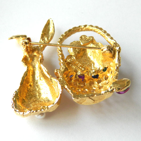 Pell Easter Bunny brooch