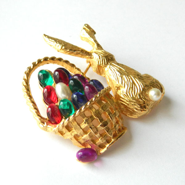 Pell Easter Bunny brooch