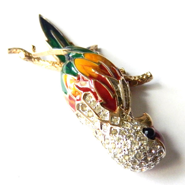 parrot brooch