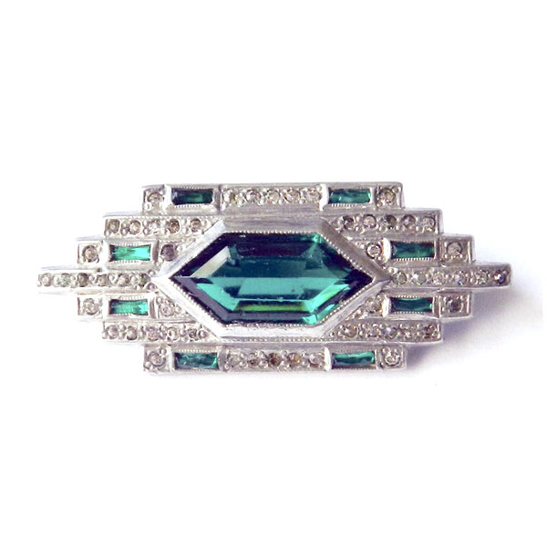 art deco brooch