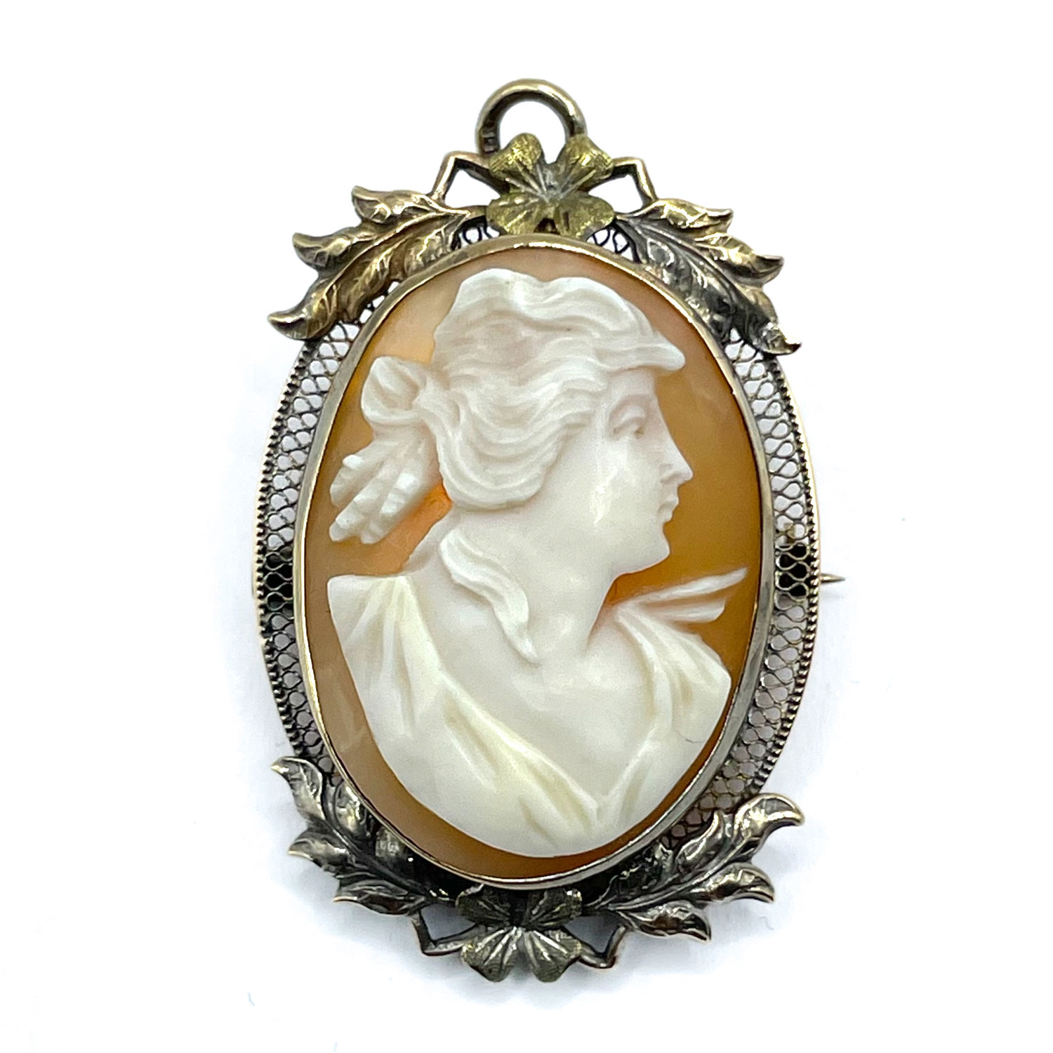 antique cameo brooch