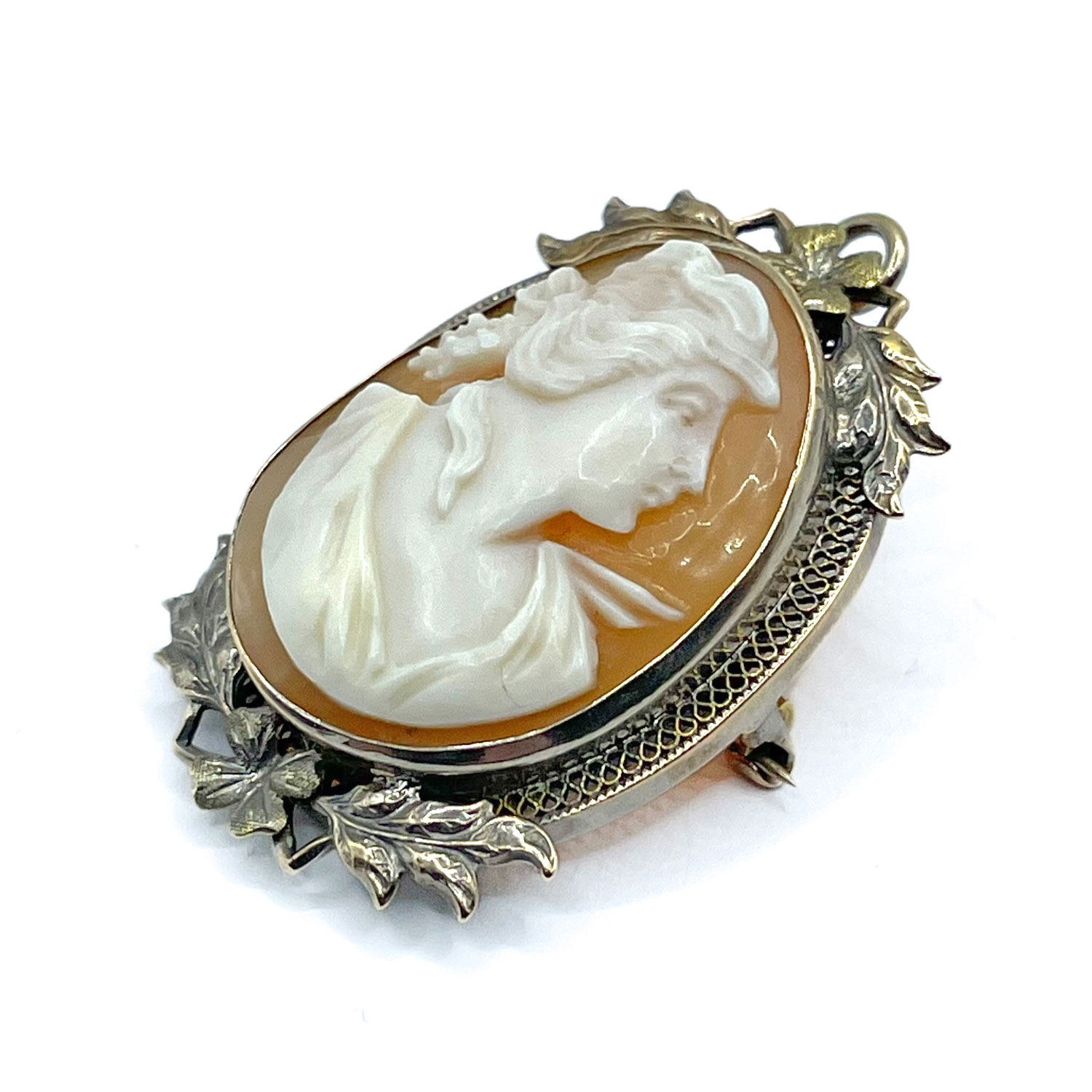 antique cameo brooch