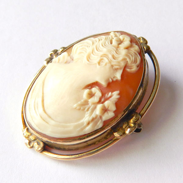 antique cameo brooch