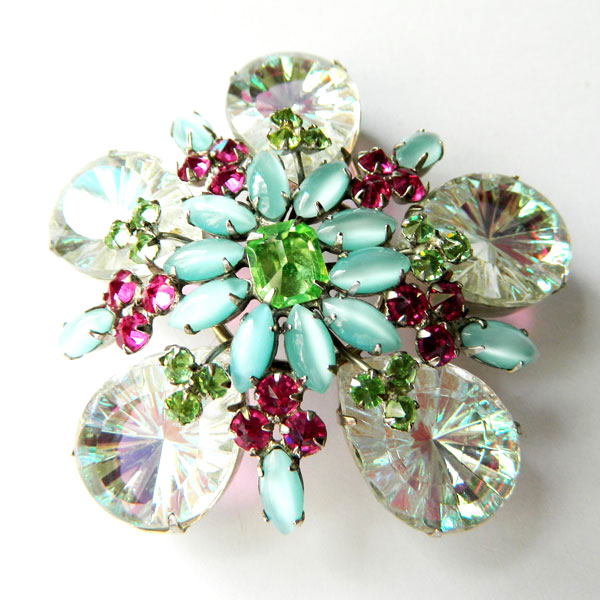 Schreiner rhinestone brooch