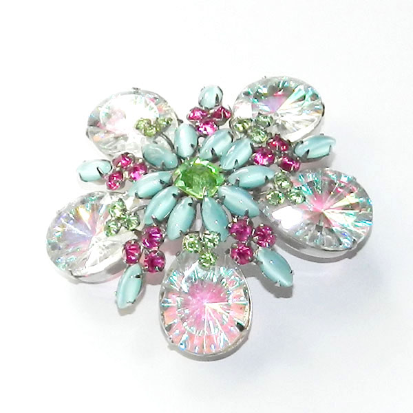 Schreiner rhinestone brooch