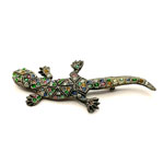 gecko brooch