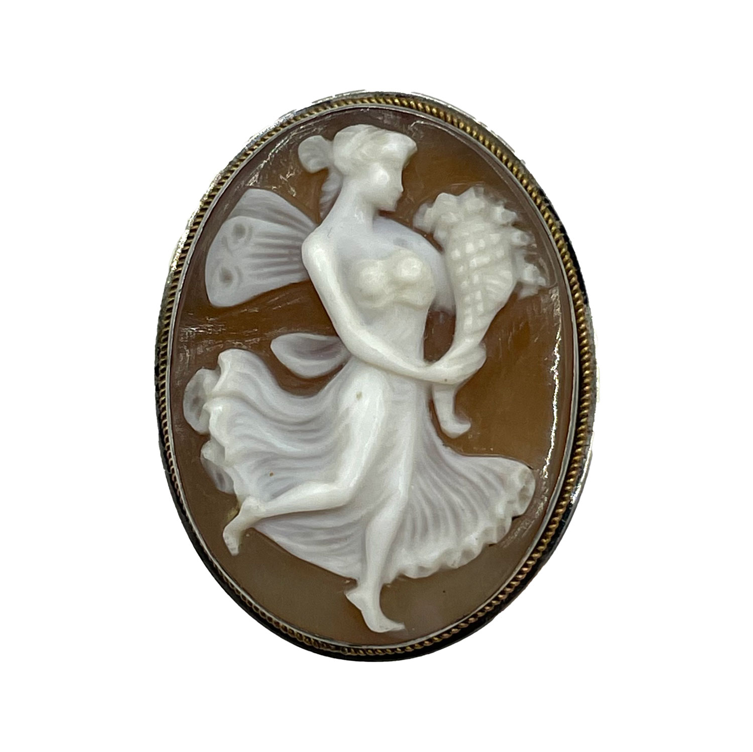 Vintage cameo brooch