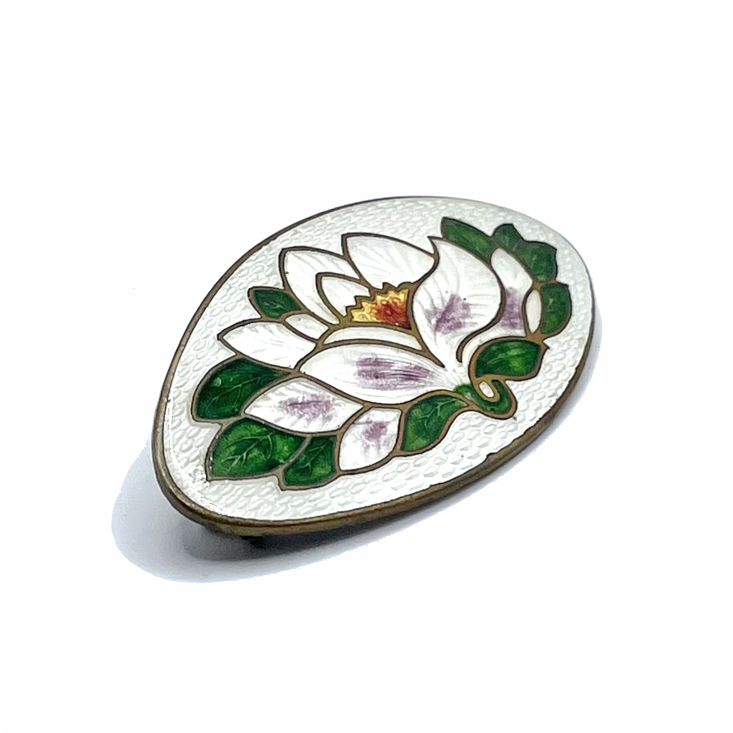 antique enamel brooch