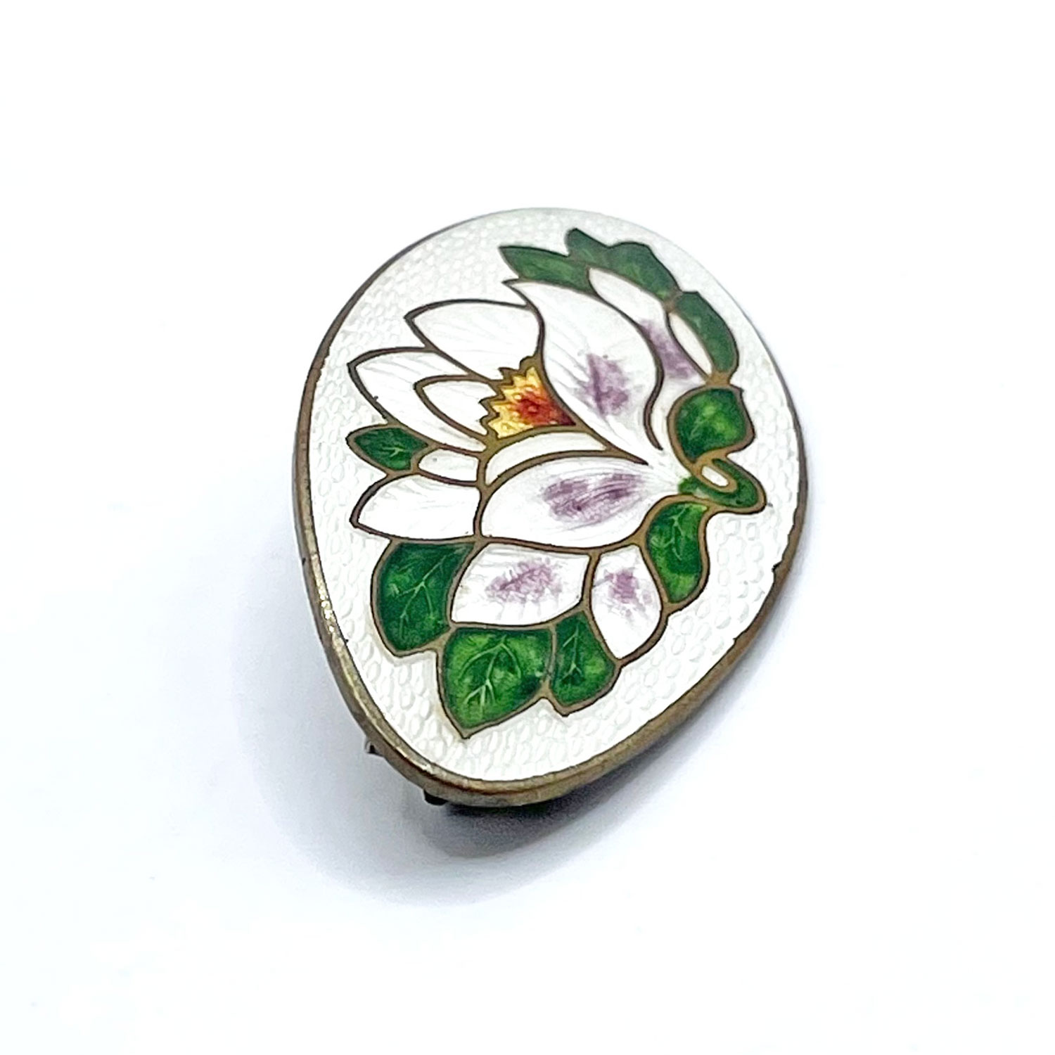 antique enamel brooch