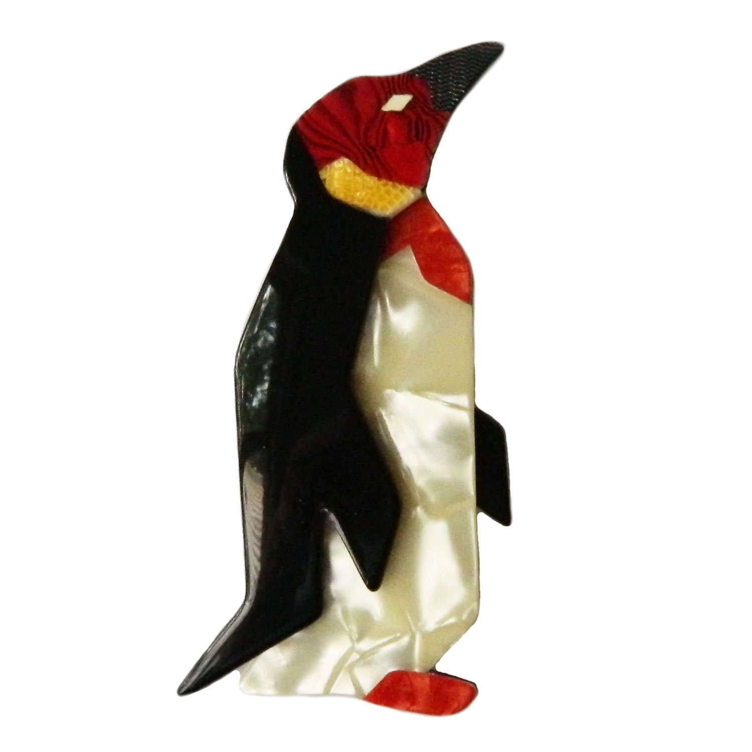 Lea Stein penguin brooch