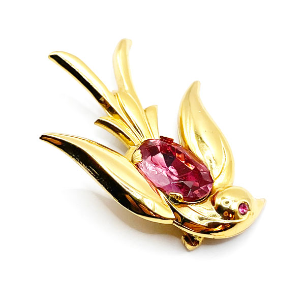 Coro swallow bird brooch