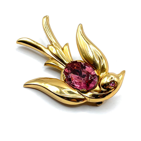 Coro swallow bird brooch