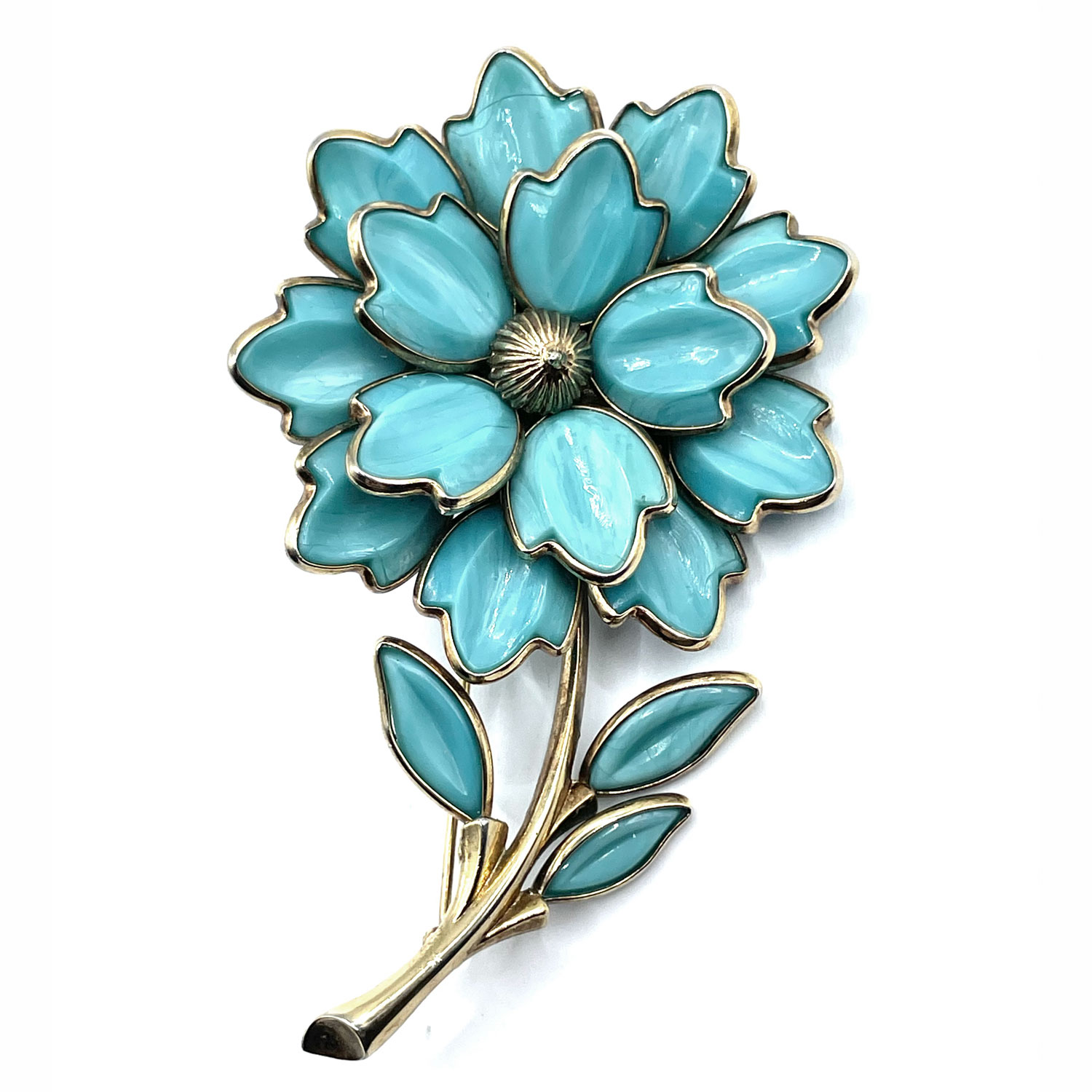 Trifari Flower Brooch