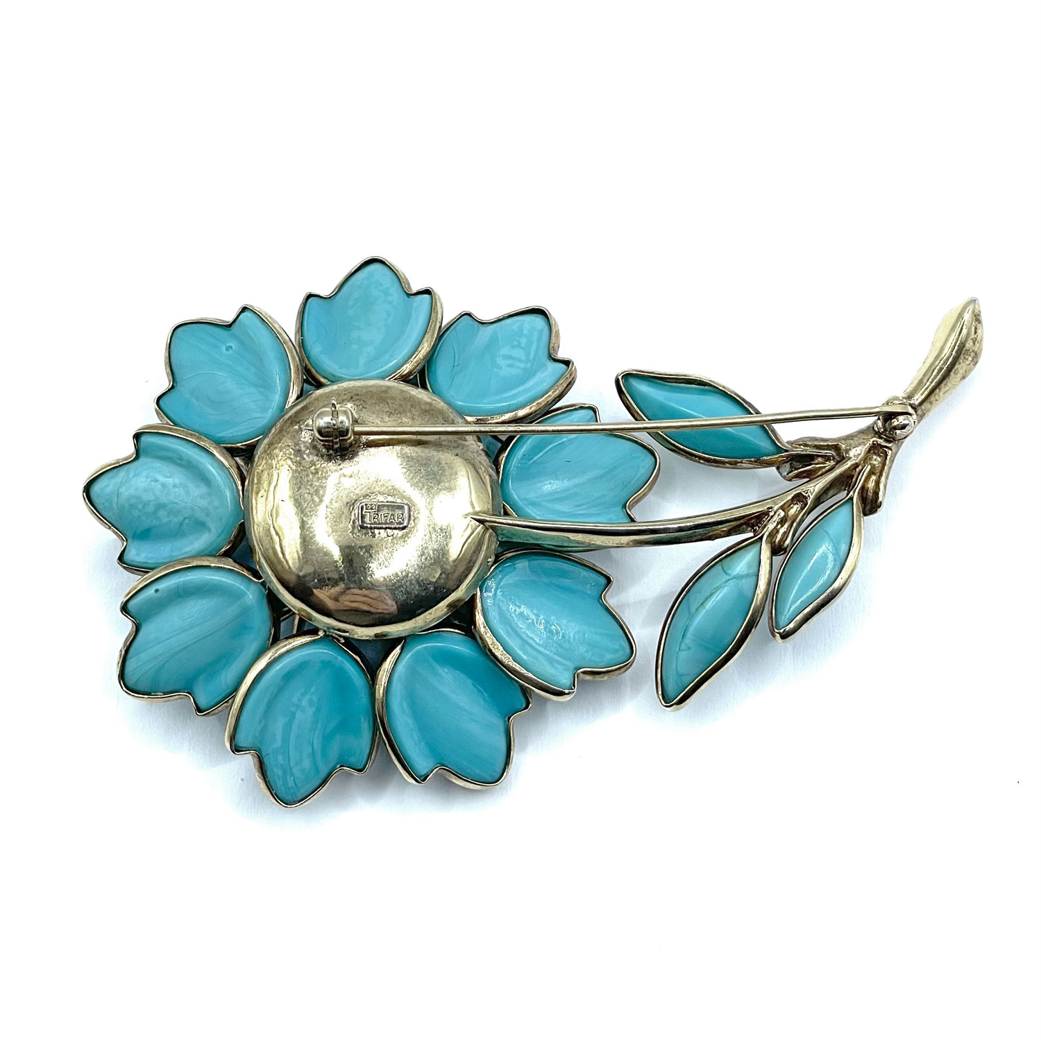 Trifari Flower Brooch