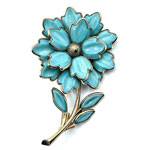 Trifari flower brooch