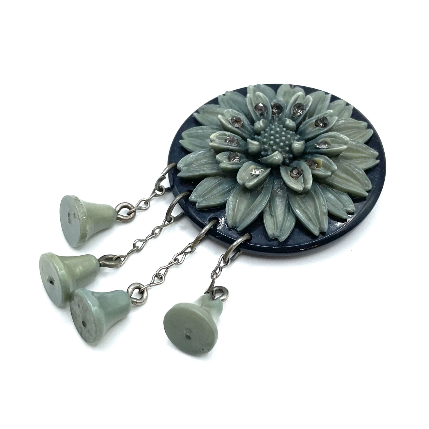 Celluloid Flower Brooch