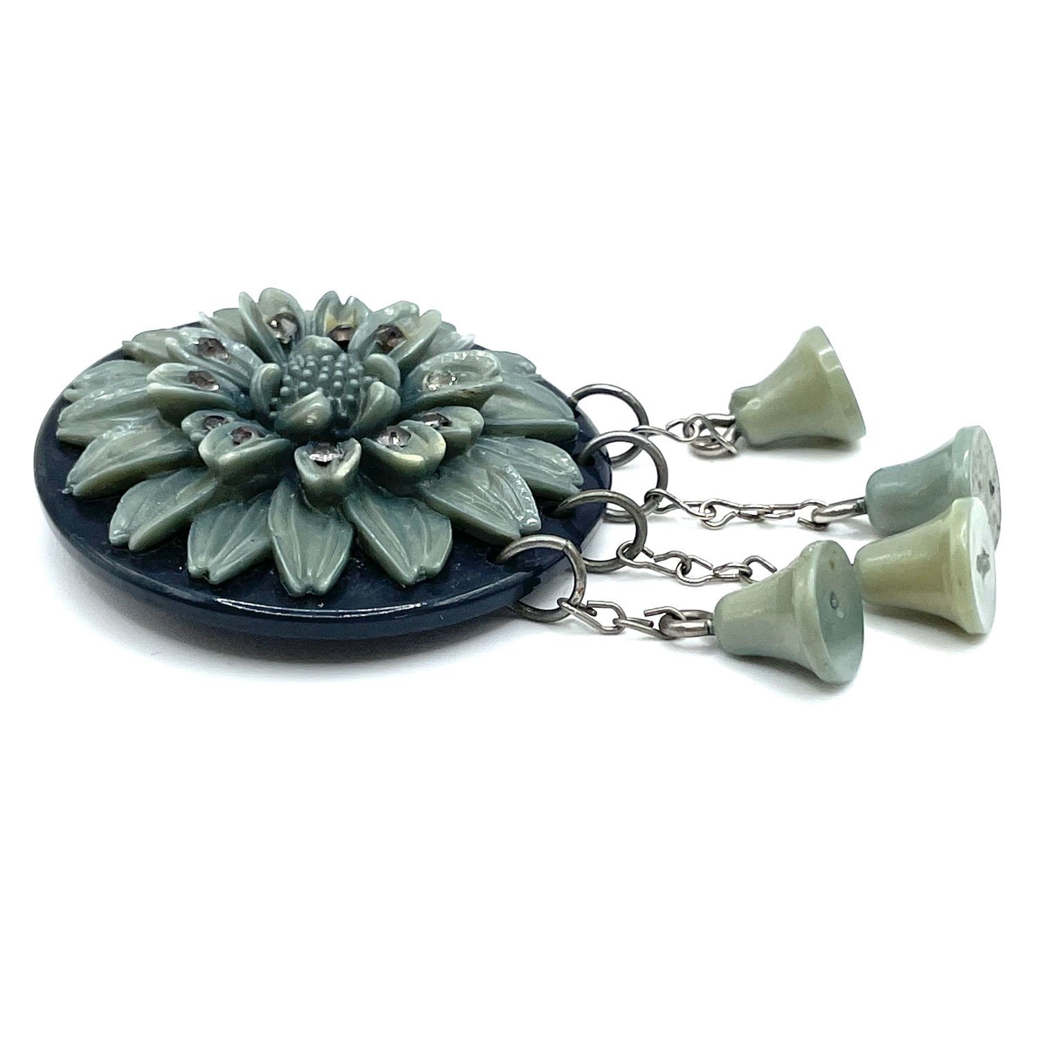 Celluloid Flower Brooch